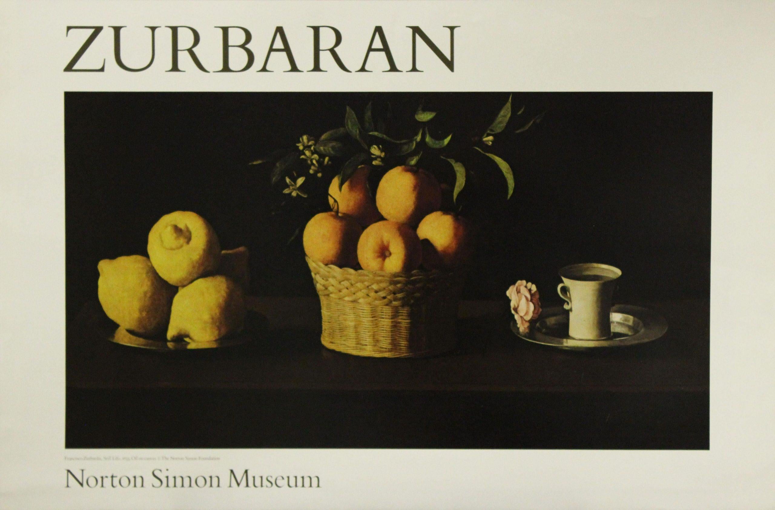 Francisco Zurbarán Still-Life Print - Still Life, Poster. Norton Simon Museum