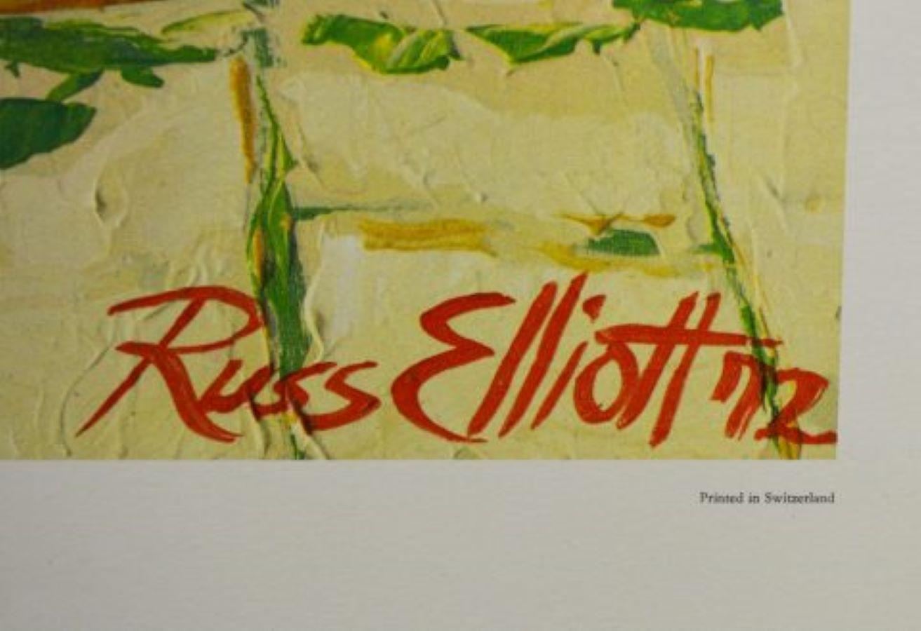 Sedia-poster da giardino. 1974 New York Graphic Society, Ltd. Stampato in Svizzera. - Still-Life Print Beige di Russ Elliott