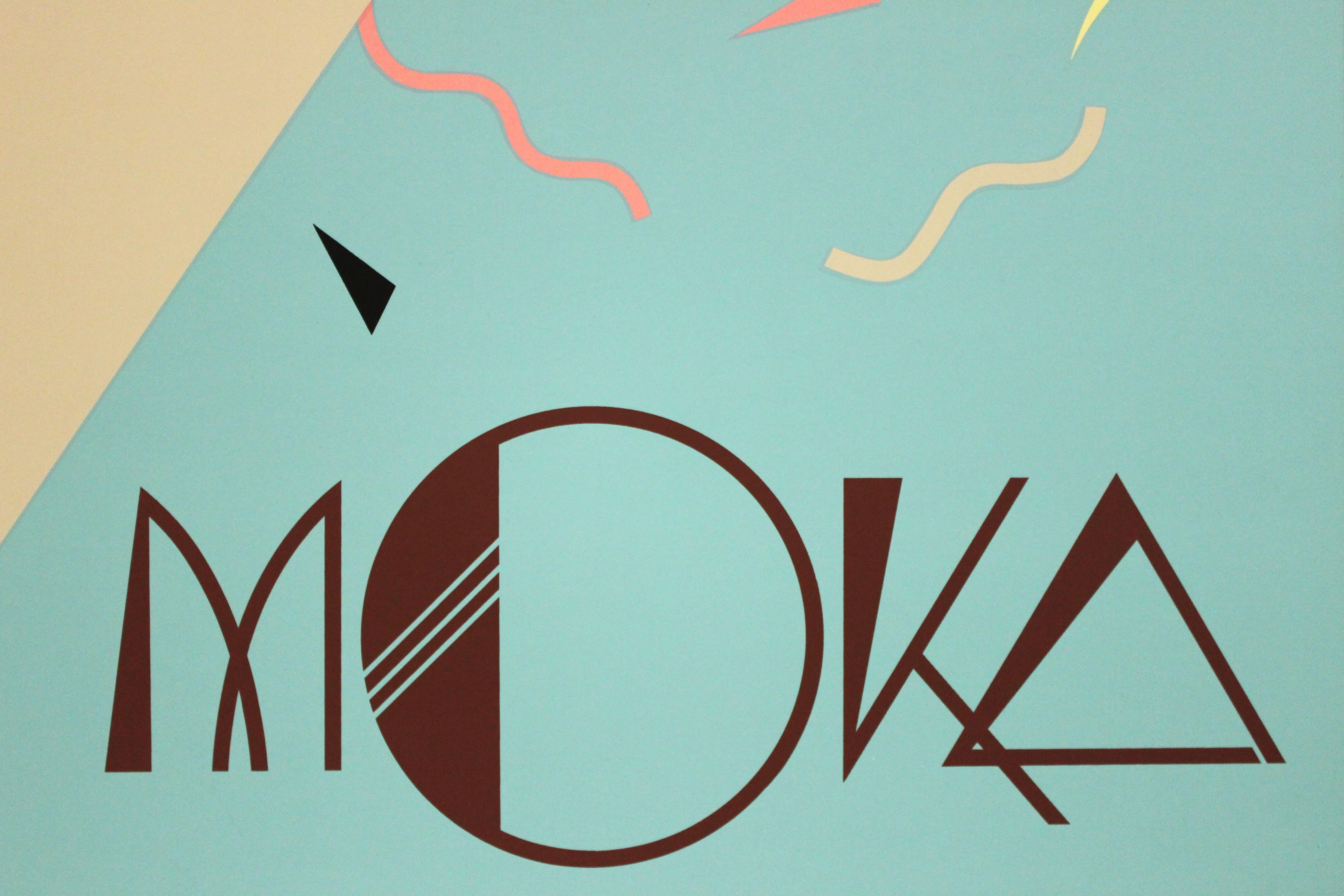 Poster-MOKA. Published & Distributed by Graphique de France - Print by Charles Lepas