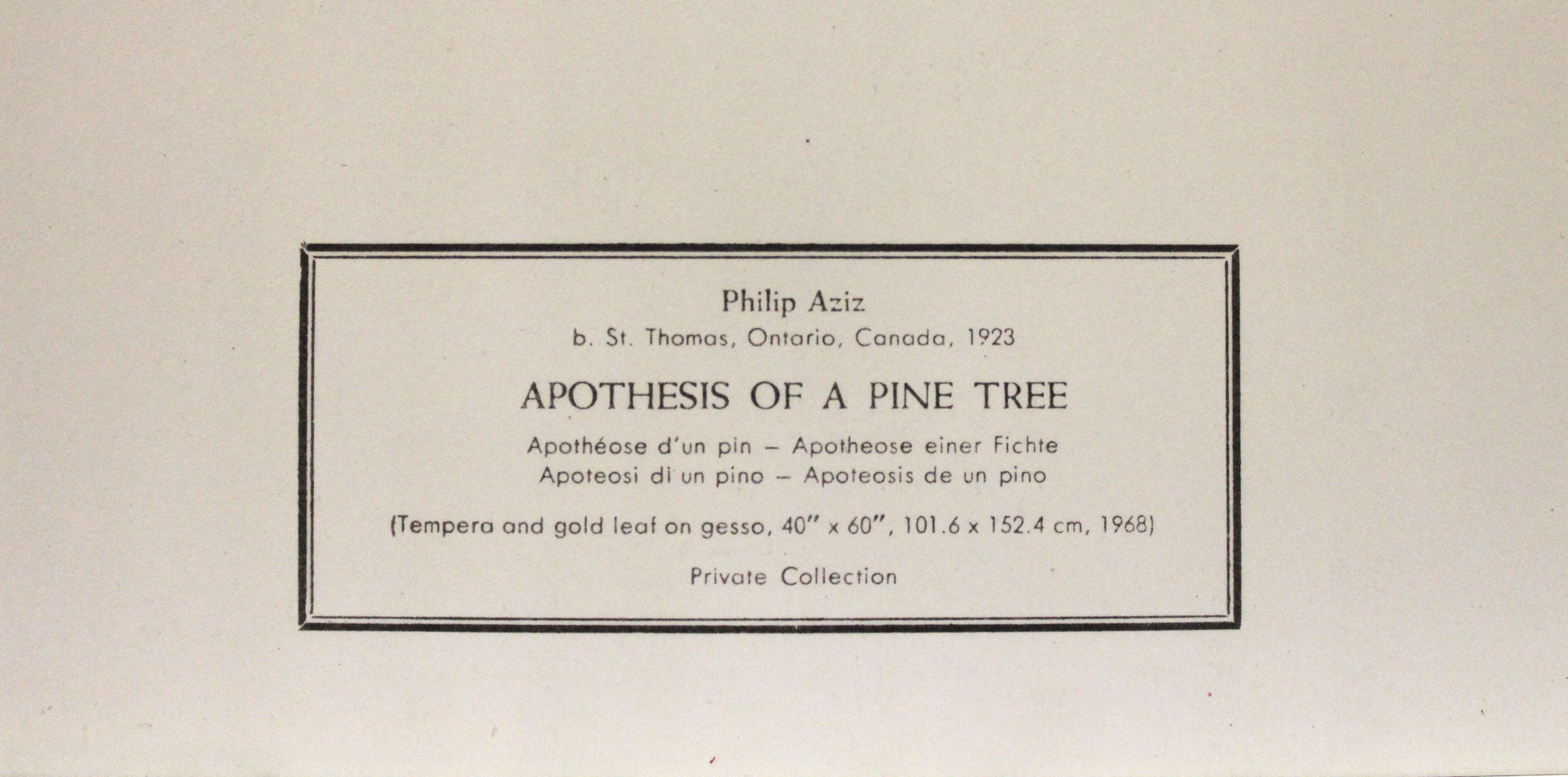 Apothèse d'une affiche d'arbre de pin. la Société graphique de New York - Print de Philip Aziz