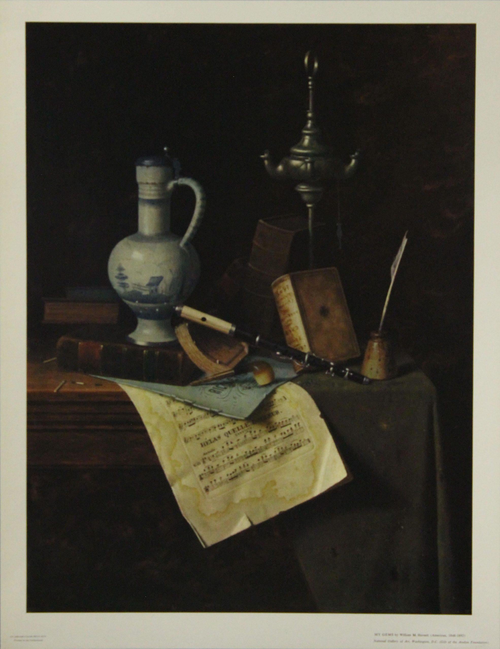 William M. Harnett Still-Life Print - My Gems-Abrams Color Print. Printed in the Netherlands