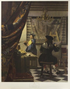 Vintage The Artist's Studio-Poster. New York Graphic Society. Printed in Austria.