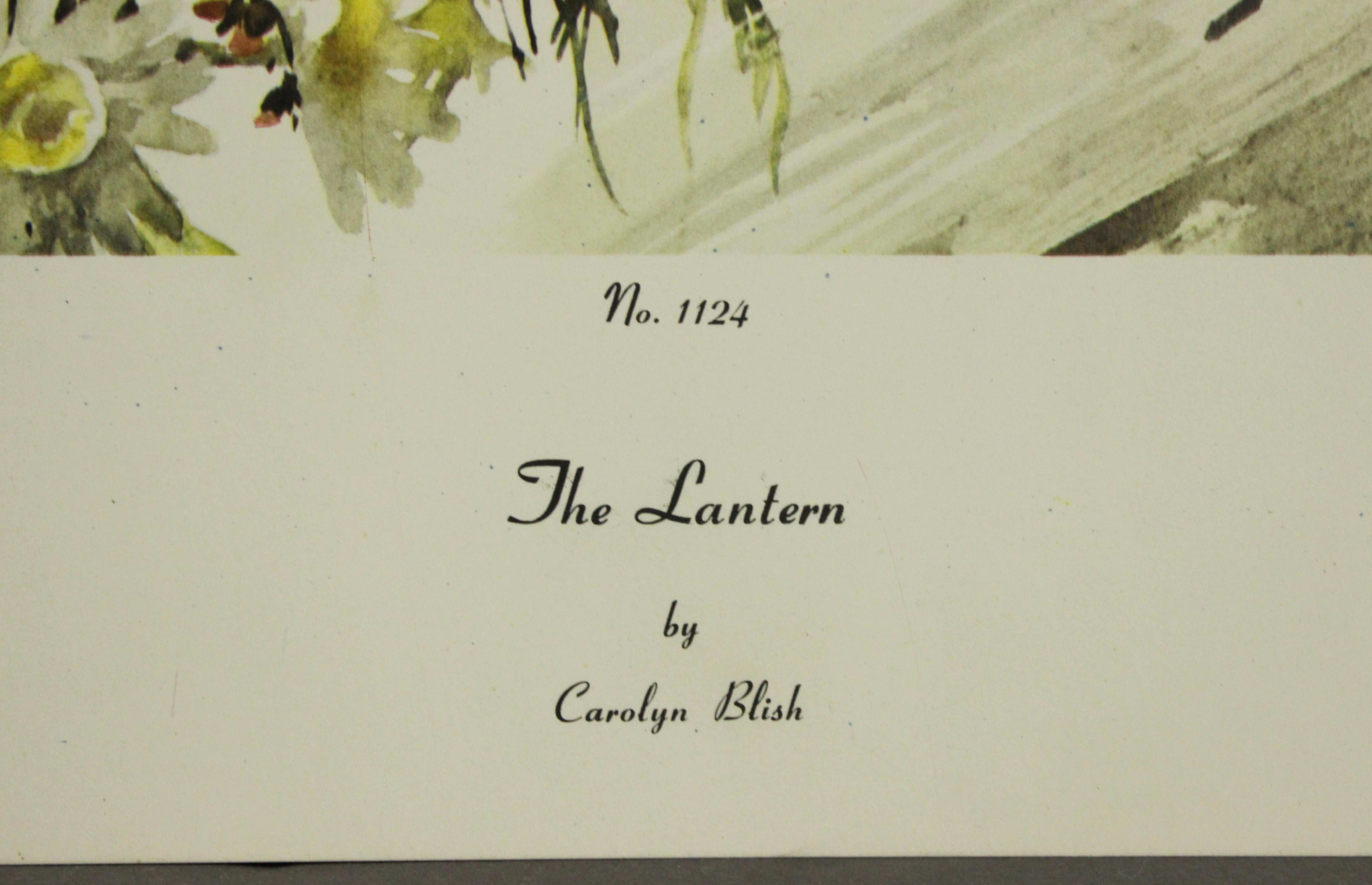The Lantern-Poster. Copyright Aaron Ashley, Inc. - Print by Carolyn Blish