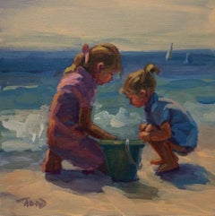Girl Play-Limited Edition Giclée on Unstretched Canvas 
