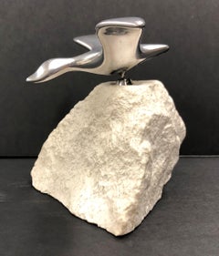 (Title Unknown) Seagull on Rock. Signed by the Artist.