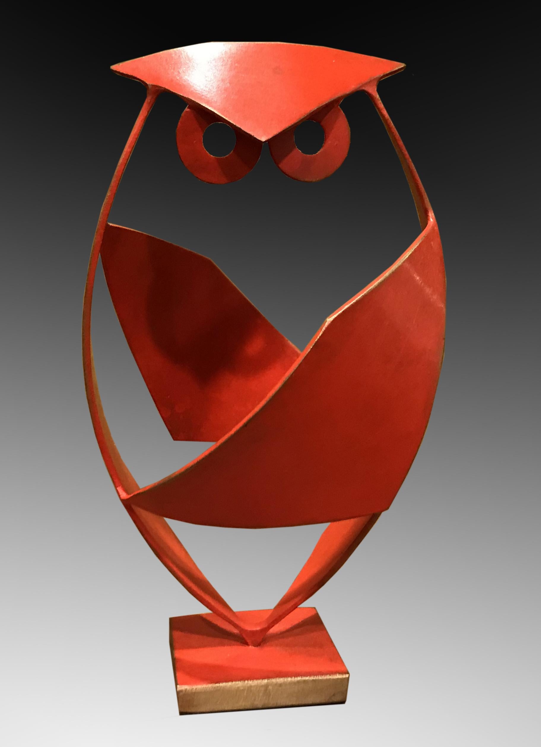 Little Owl II – Sculpture von Don Rambadt