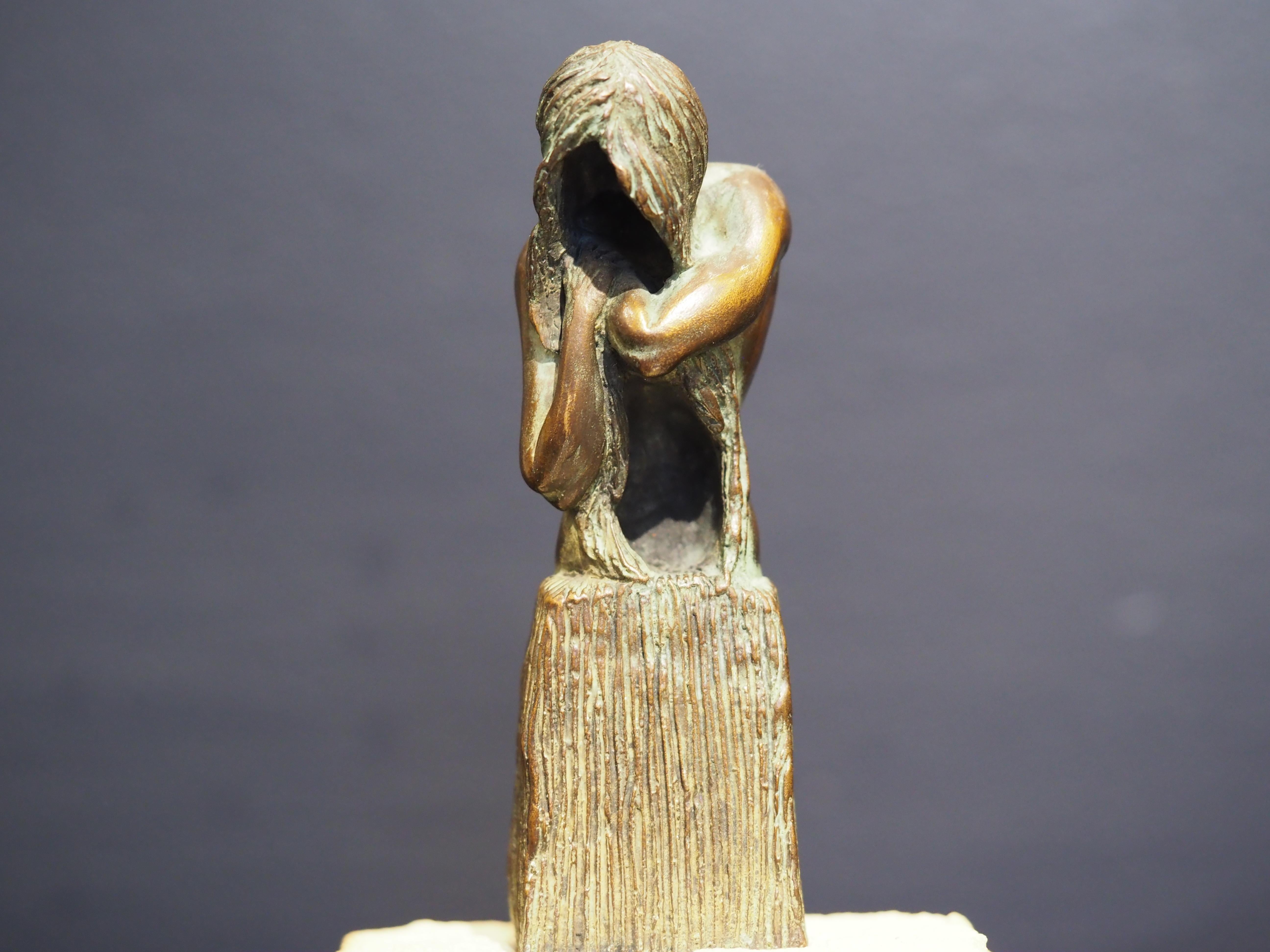Edward Fleming Figurative Sculpture - Grief