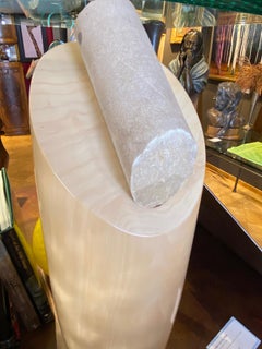 Pious to the Core, 24x6x6" Birch with Dakota Sandstone sculpture