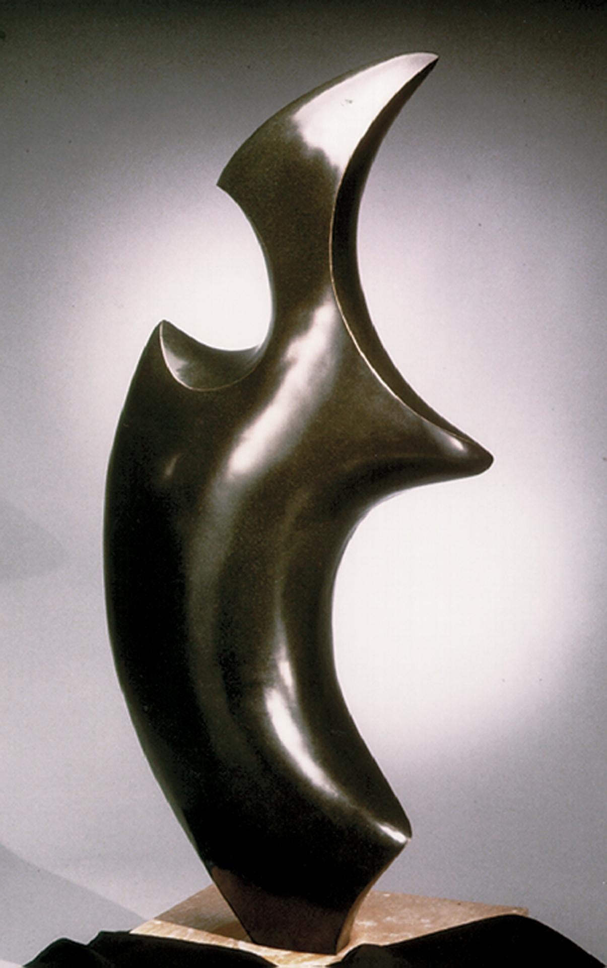 Dream Offering - Gold Abstract Sculpture by Mark Leichliter