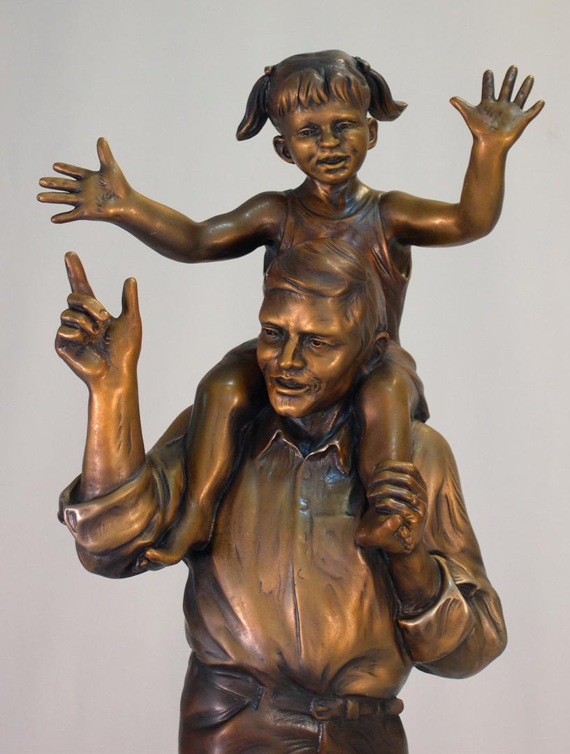 Gary Alsum Figurative Sculpture - Giddy Up