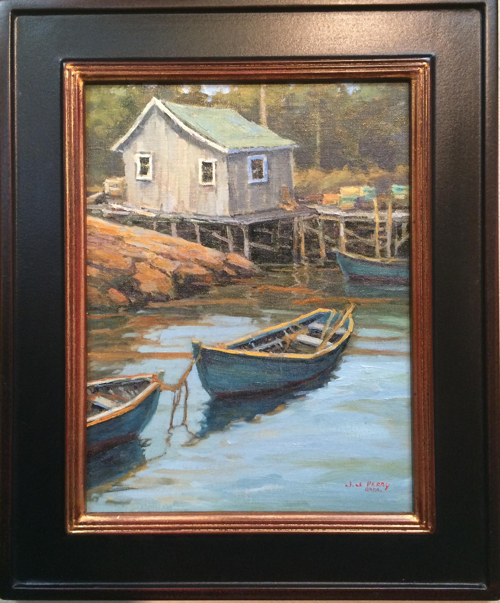 Jean Perry Landscape Painting - Harbor Scene