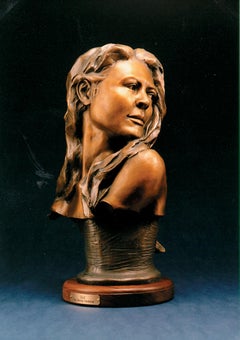 denny haskew bronze sculpture Listen
