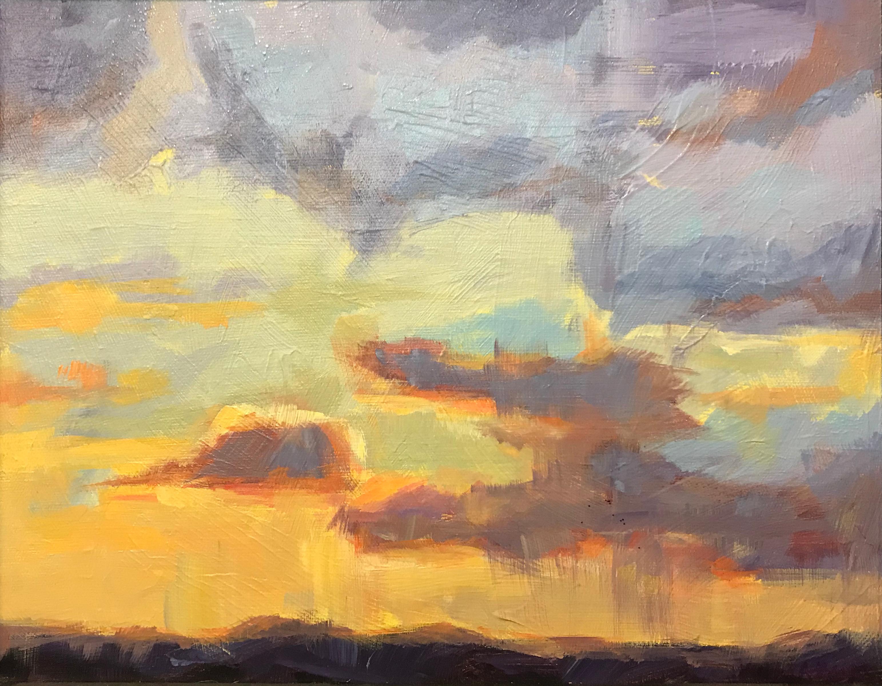 Citrus Sunset - Painting by Kelly Berger