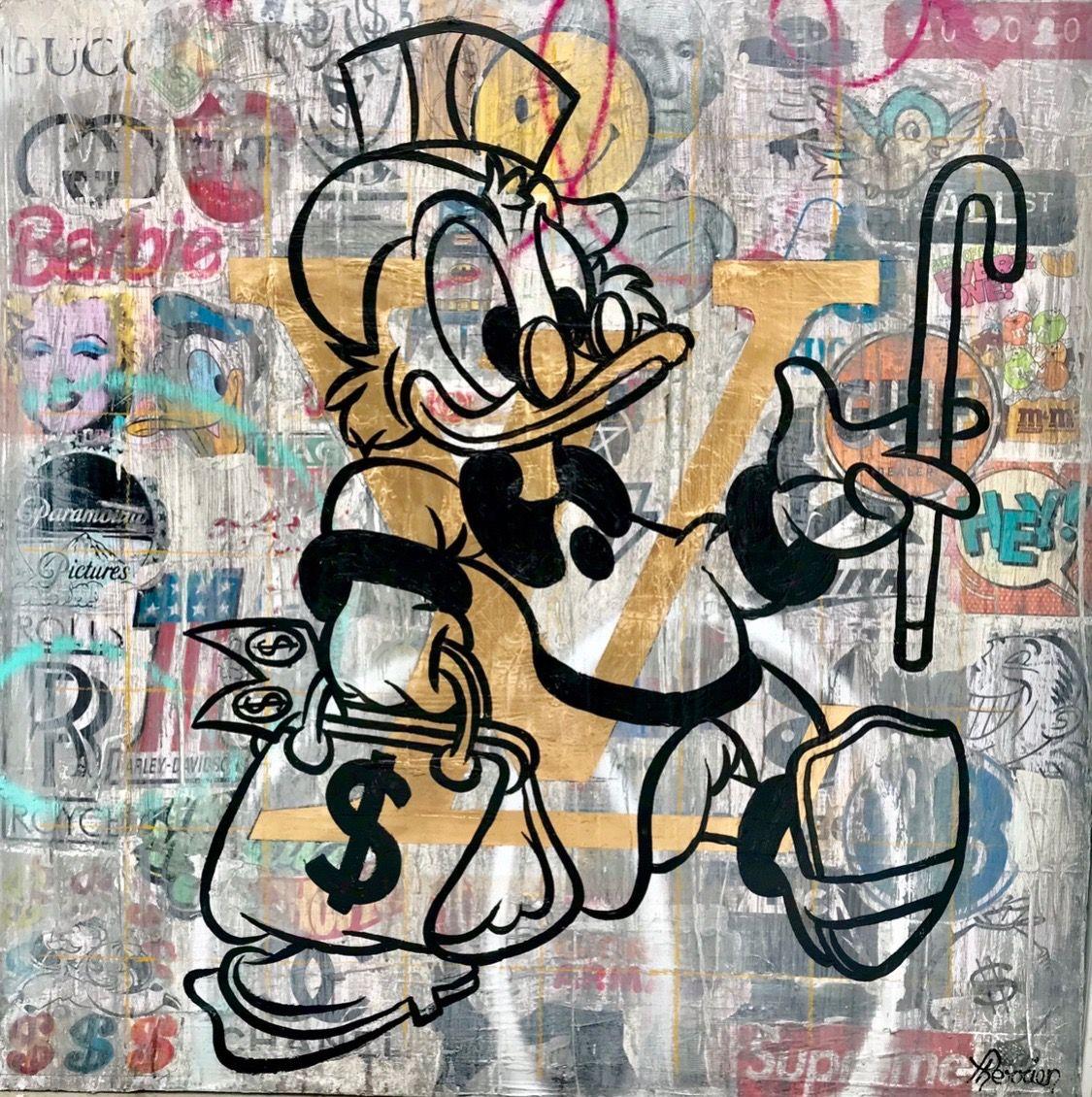 Money Maker - Mixed Media Art by Rock Therrien