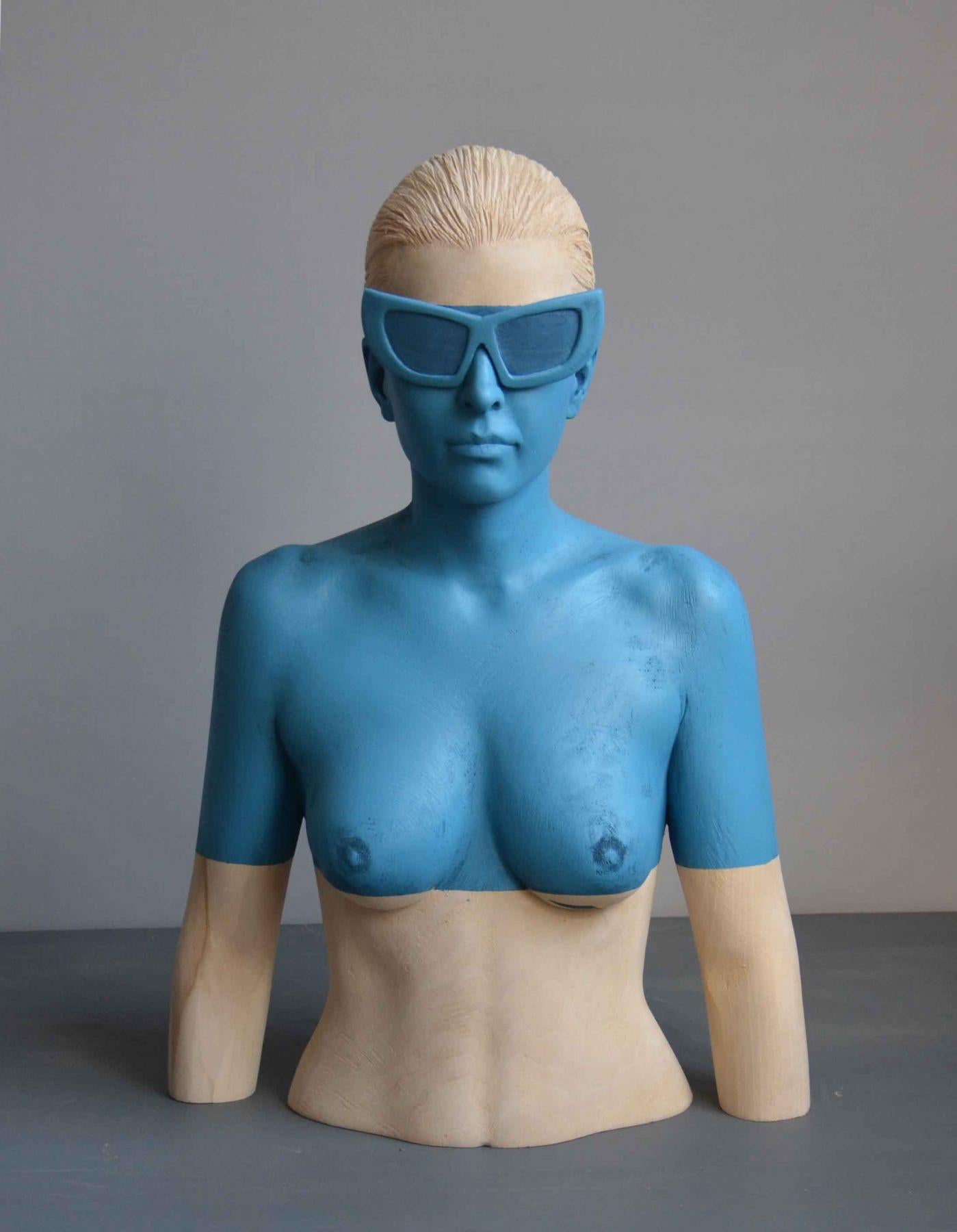 Willy Verginer Figurative Sculpture - Acqua Alta Figure 7