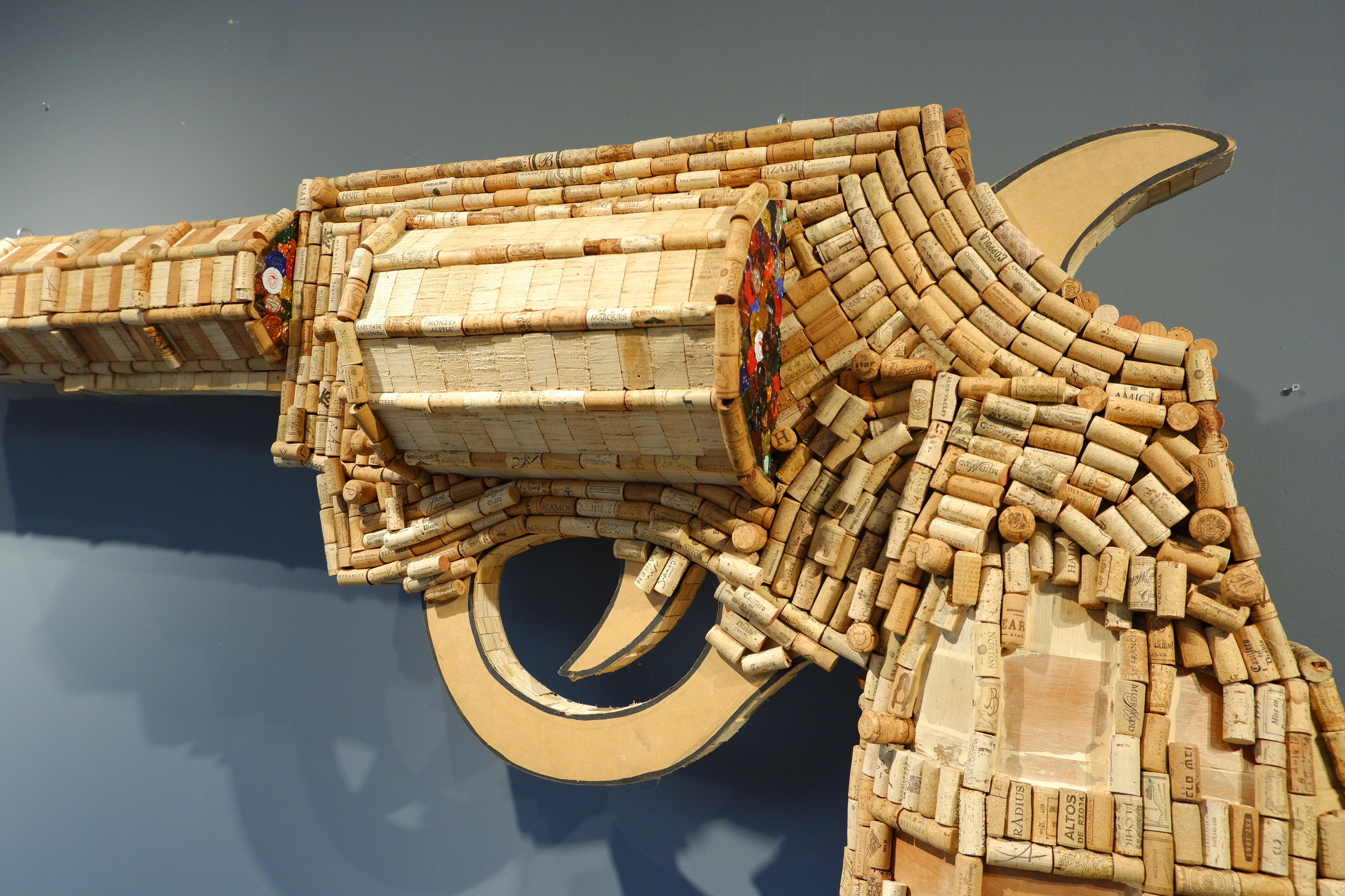 Guns Pop - Brown Still-Life Sculpture by Audie Rafael Chamorro 