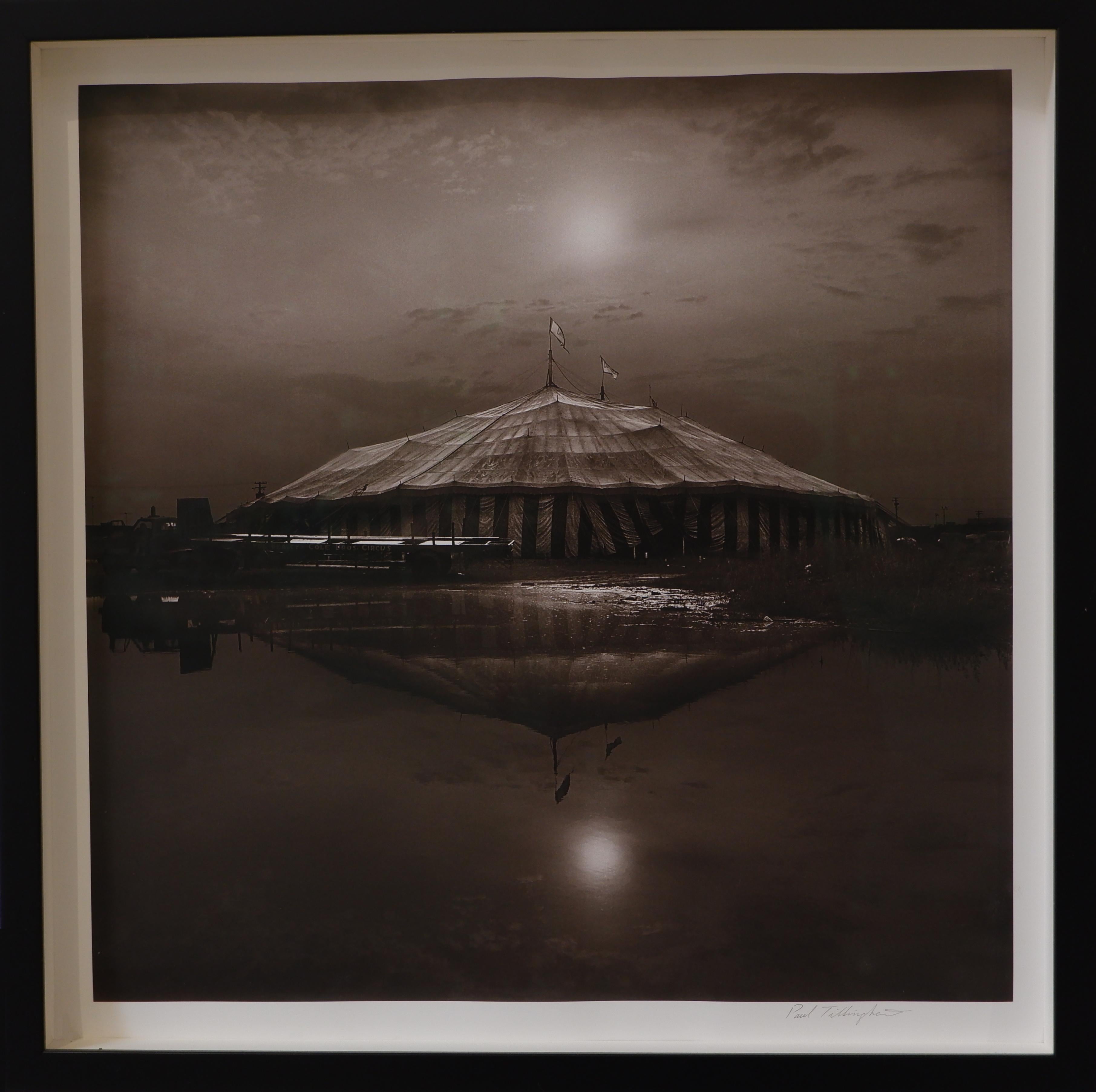 Paul Tillinghast  Black and White Photograph - Tent with water
