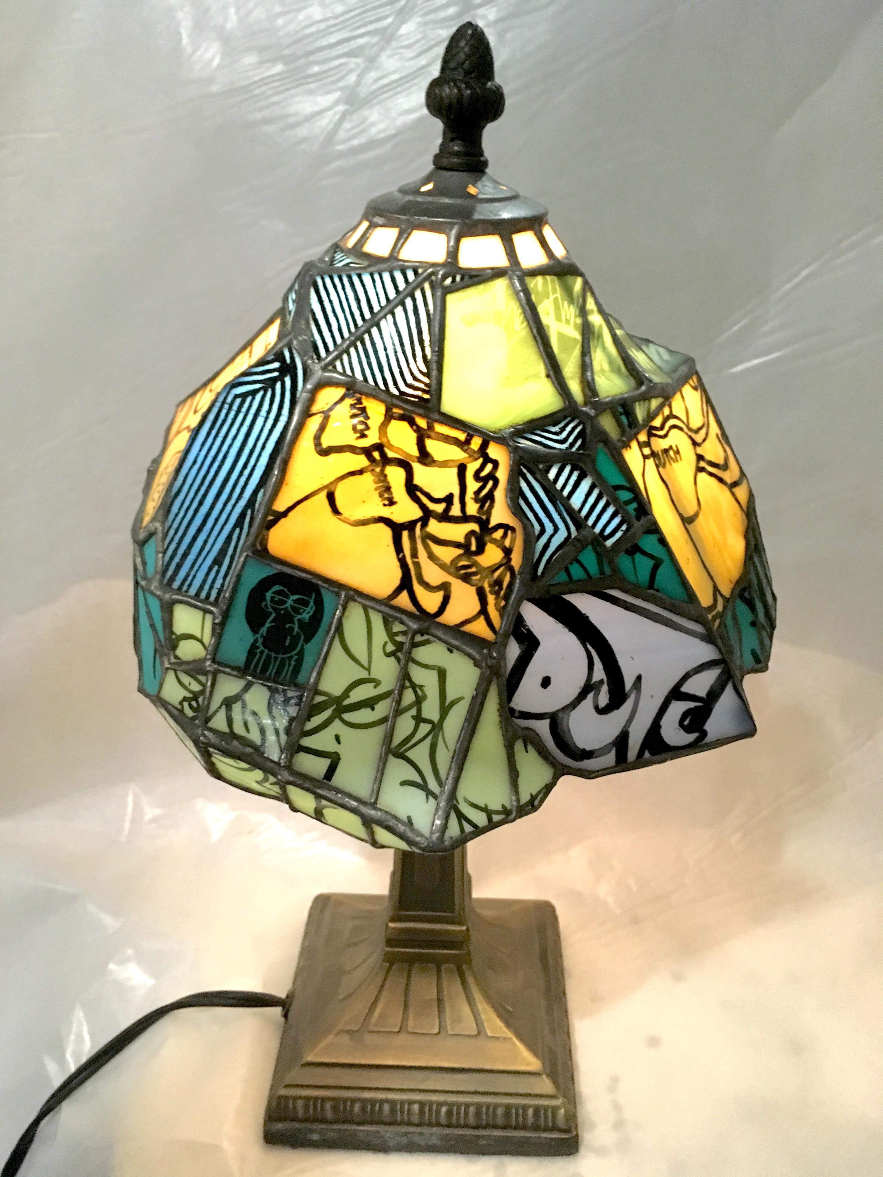 Secret Stash, 2012 (stained glass lamp) For Sale 4