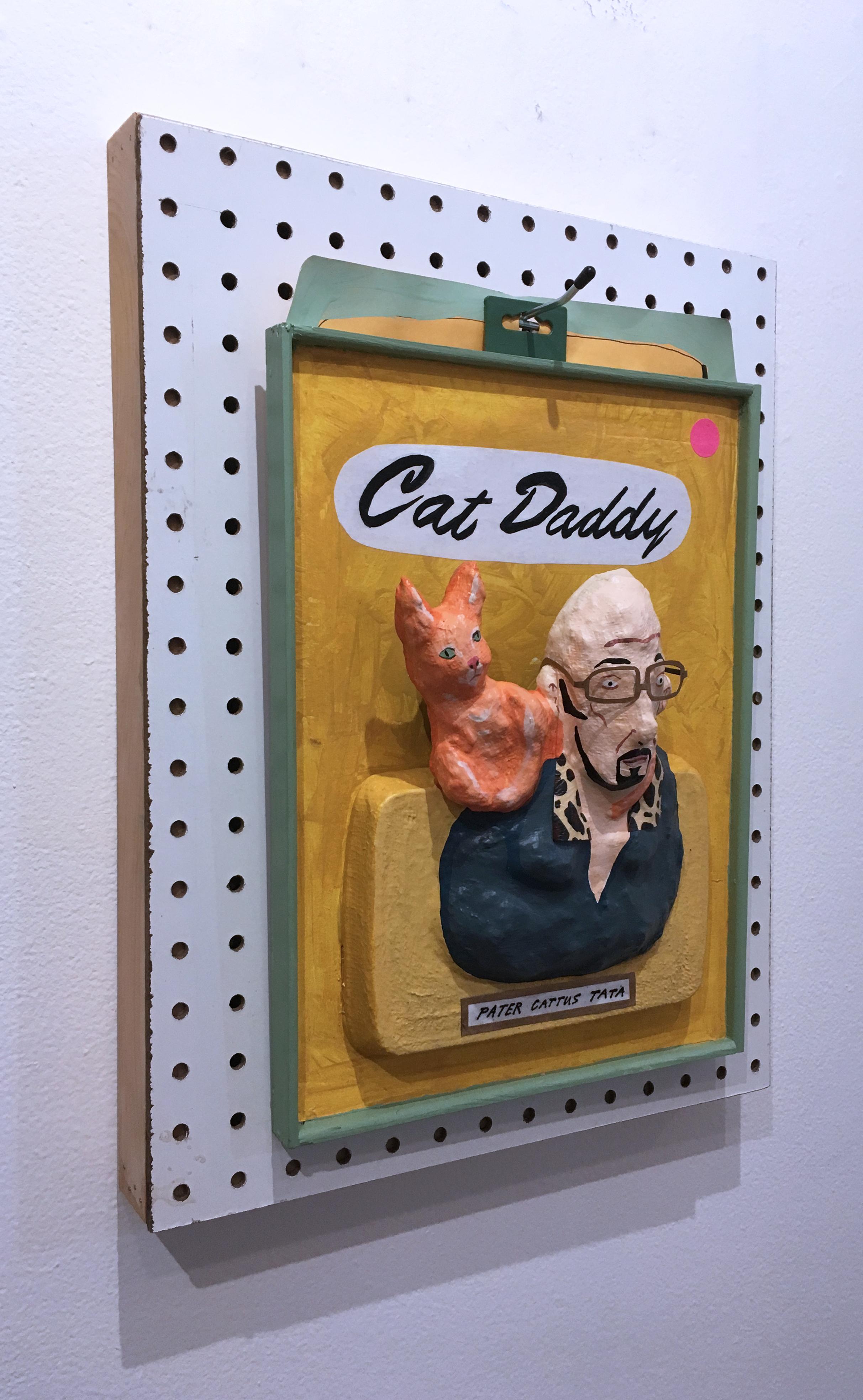Papà gatto - Painting Contemporaneo di Otis Carb