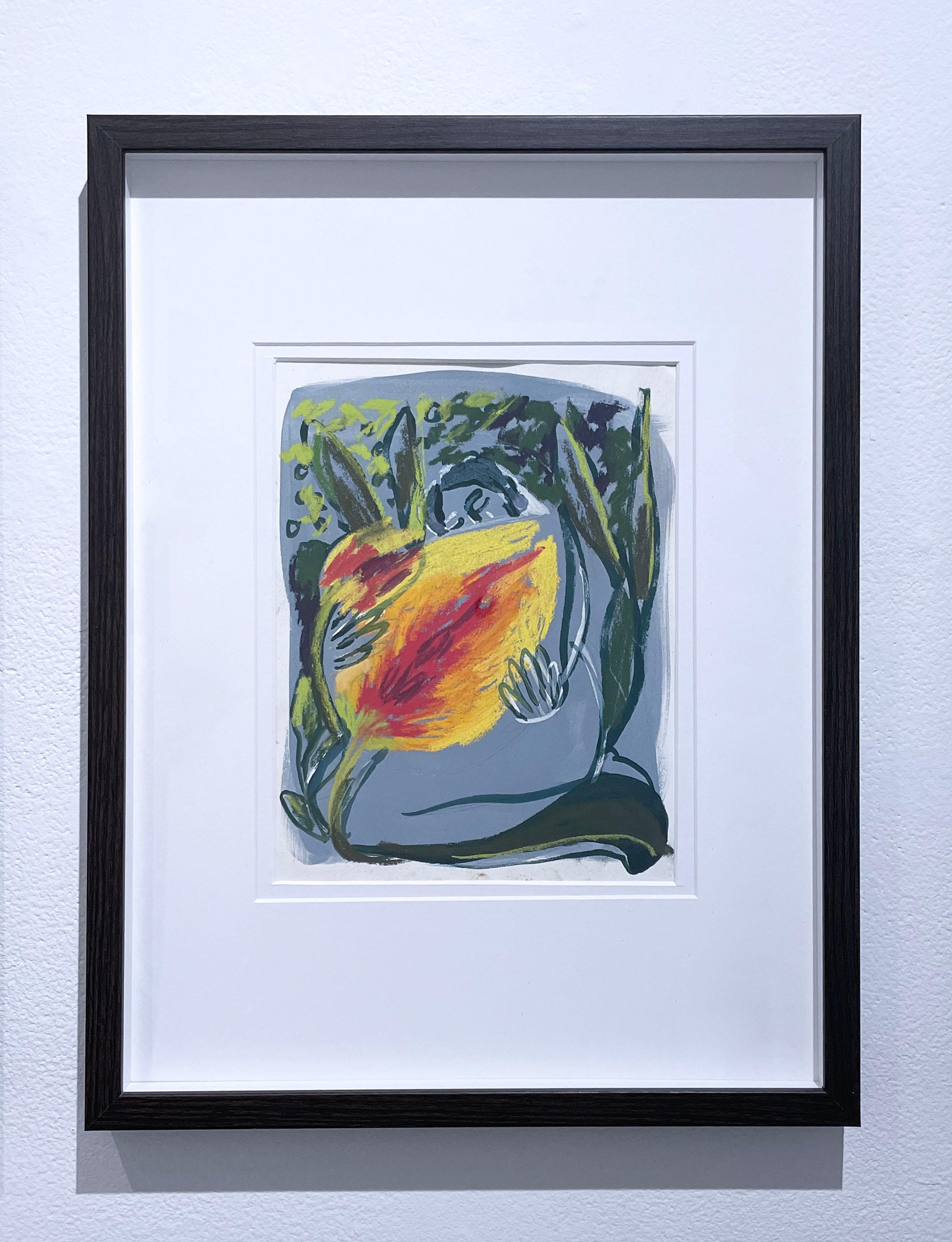 Amore perfetto (2022), figurativo, donna, fiore, disegno di figura, linea di contorno - Art Contemporaneo di Rebecca Johnson