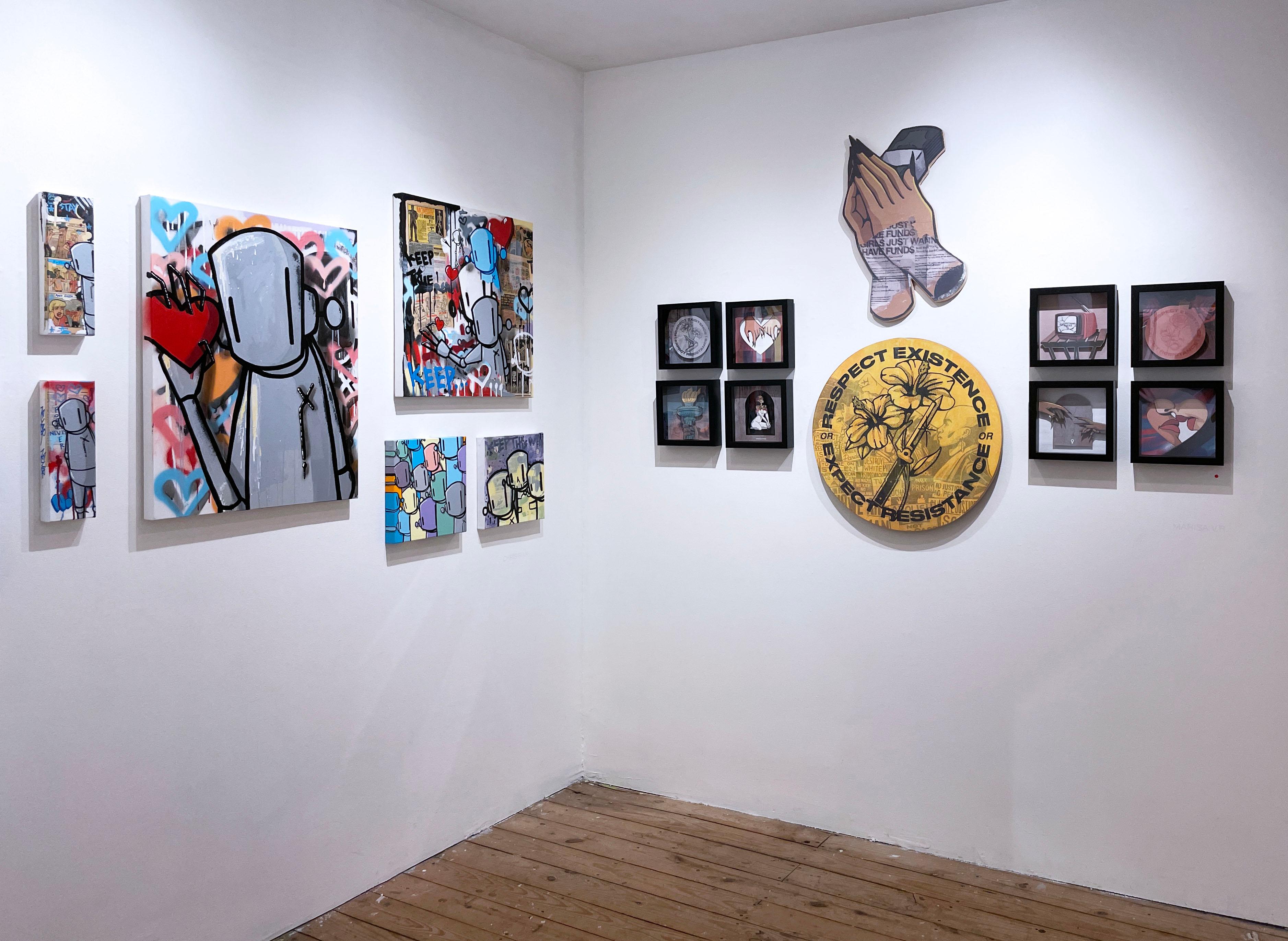 Las Nenas (2022) von Marisa V.R., grafische feministische Pop Art, Zehen und lange Nägel im Angebot 6