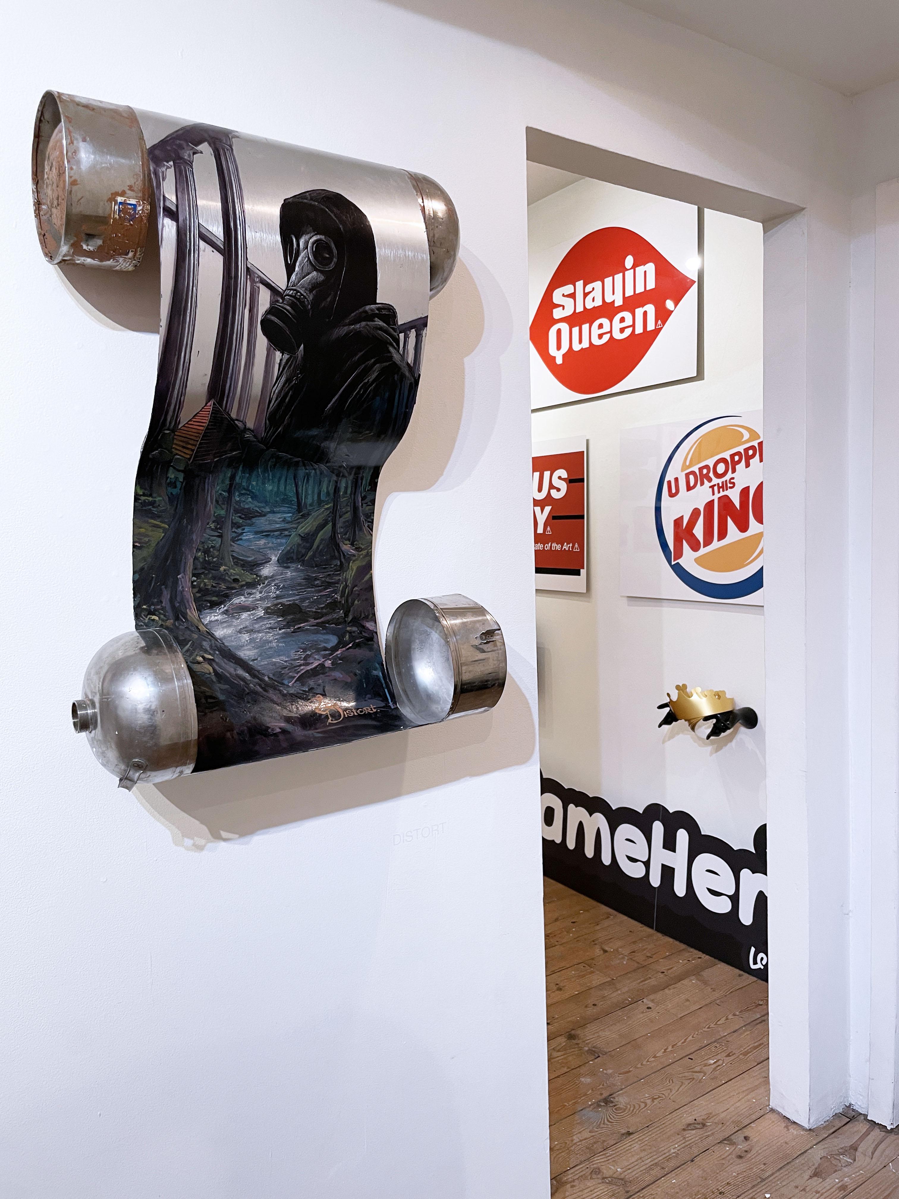 U Dropped This King (2022) von Kid Hazo, Installationsschildkunst, Grafikkunst, Text im Angebot 11