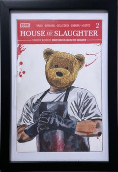 House of Slaughter (2021) by S9L, comic book portrait of rapper Joell Ortiz