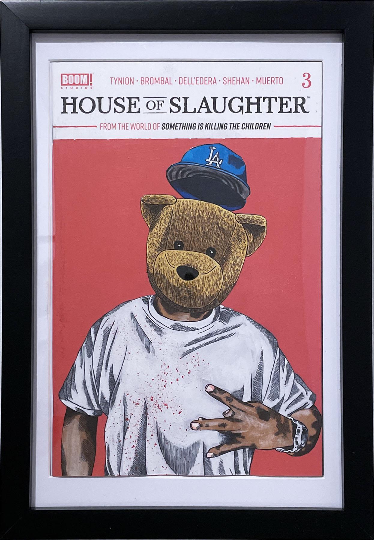 Sean 9 Lugo Portrait - House of Slaughter (2021) by Sean9 Lugo, comic book portrait of rapper Crooked I