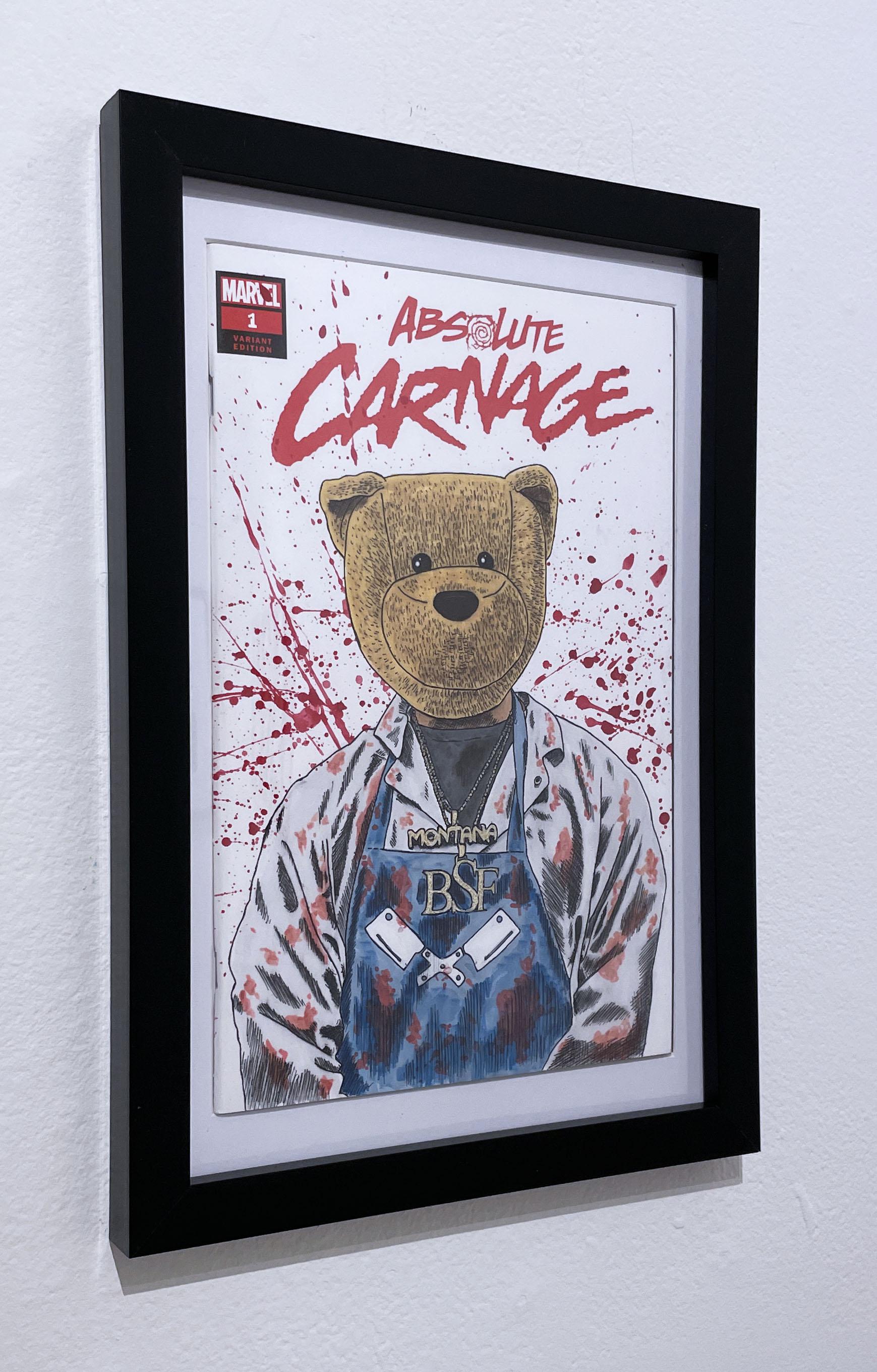 Absolute Carnage (2021) by S9L, comic book portrait of rapper Benny the Butcher - Art by Sean 9 Lugo