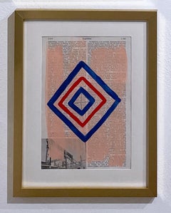 Untitled (blue & red diamonds)