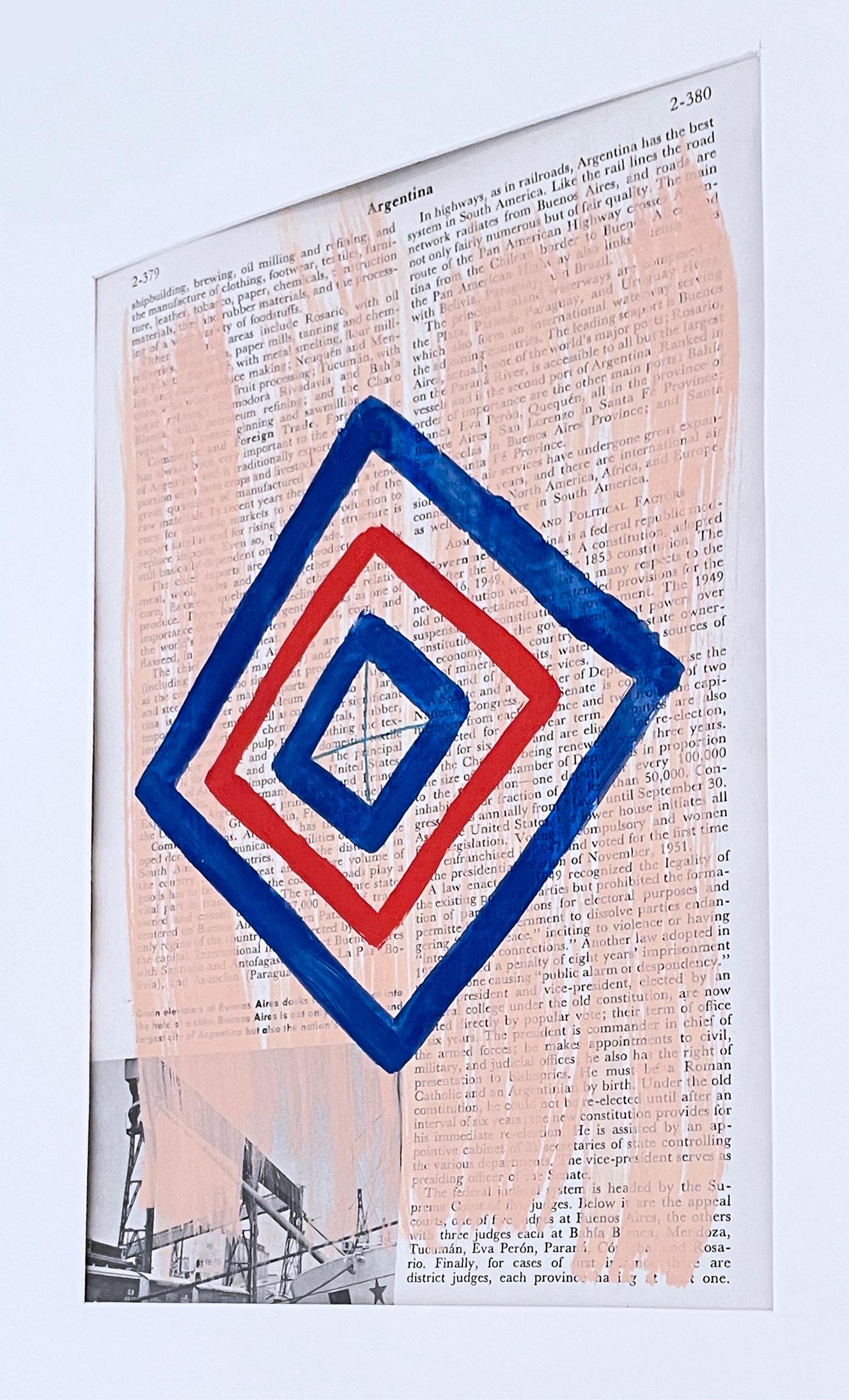 Untitled (blue & red diamonds) For Sale 1