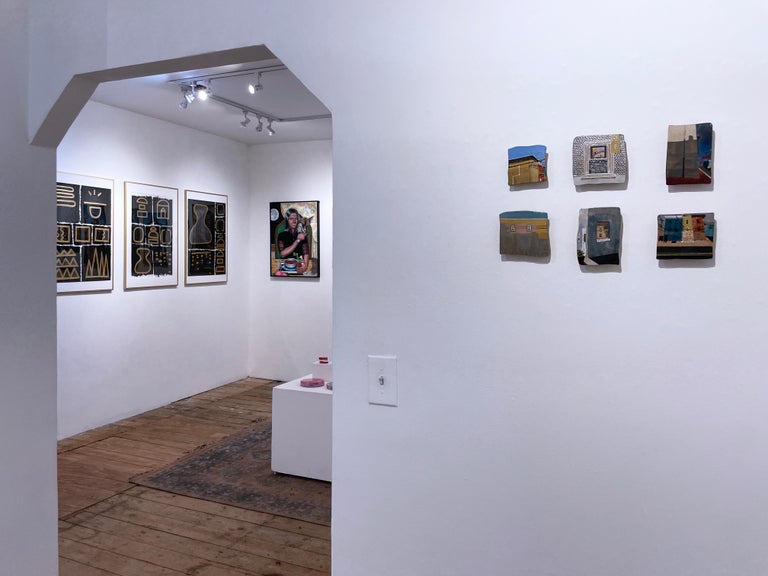 Cheryl R. Riley - Black and Gold Glyphs I by Cheryl R. Riley, metallic ...