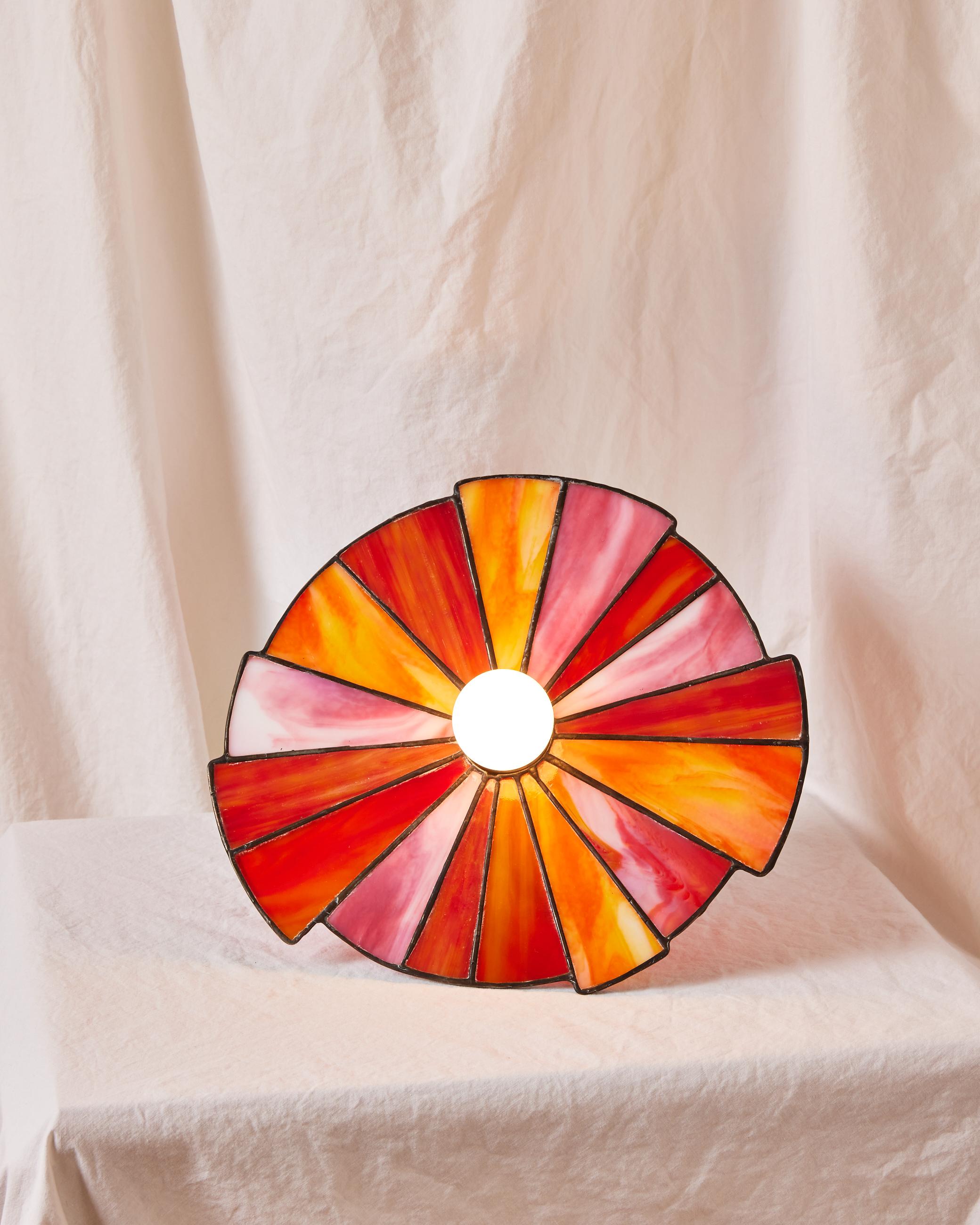 Sunburst III - Beige Abstract Sculpture by TF Dutchman