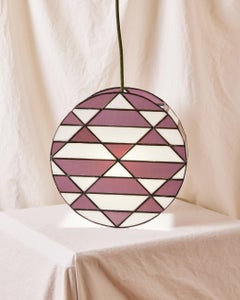 Lila & Weißer Origami-Anhänger