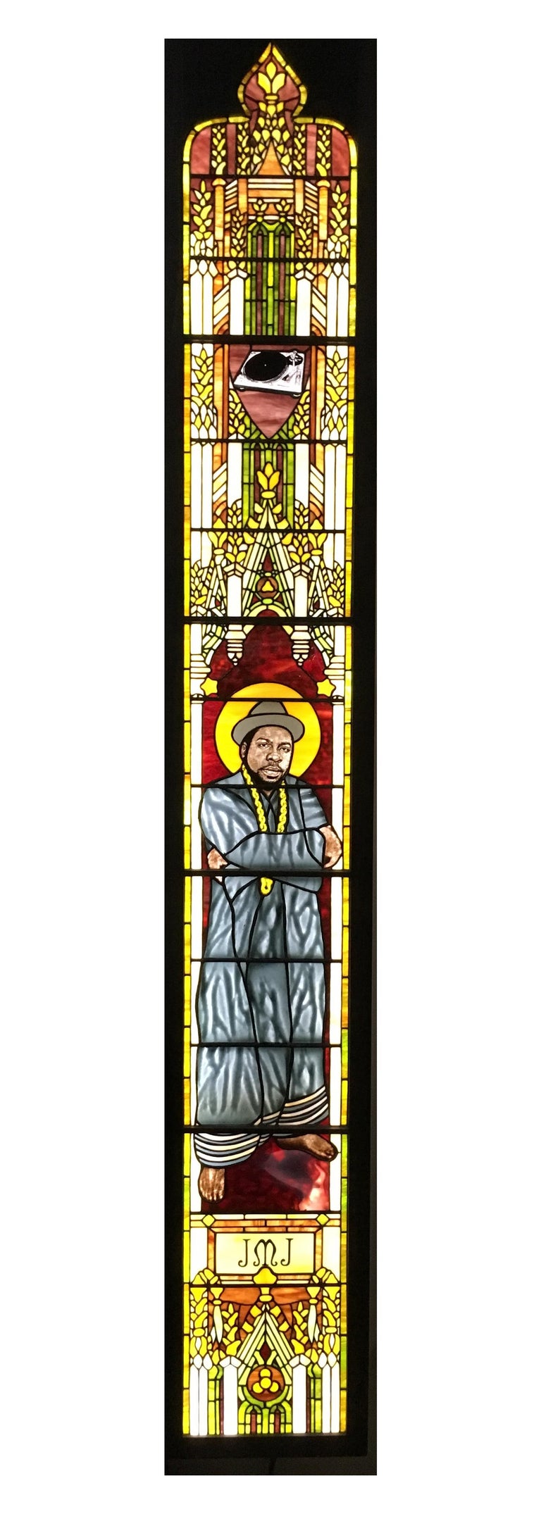 Tiffany style stained glass memorial work in honor of DJ Jam Master Jay

Handcrafted by TF Dutchman, 
