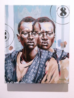 COUMBA AREHN, SENEGAL, , 2017 acrylic on canvas portrait