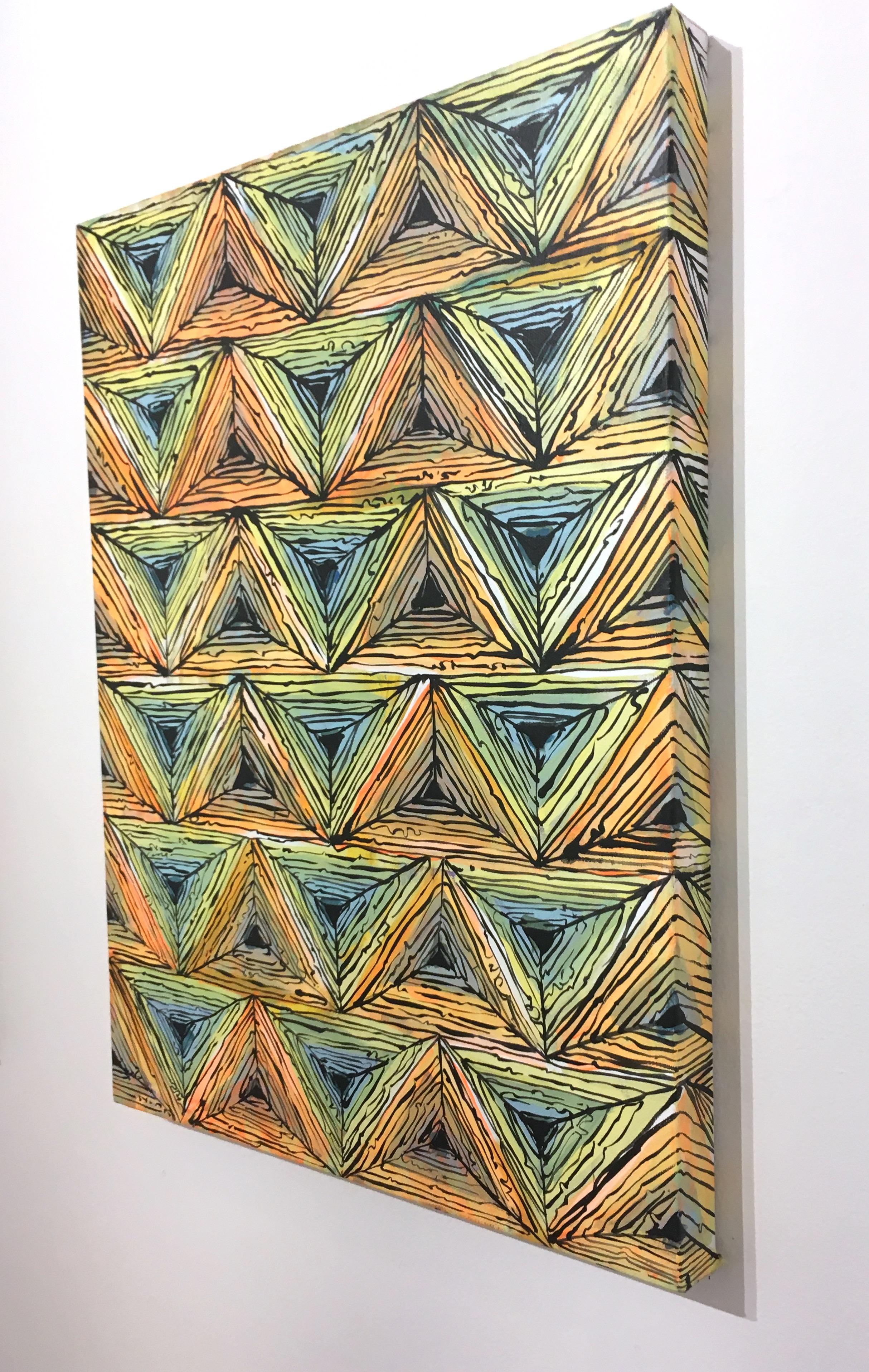 Maelstrom 3 - Painting Contemporaneo di Clarence Rich