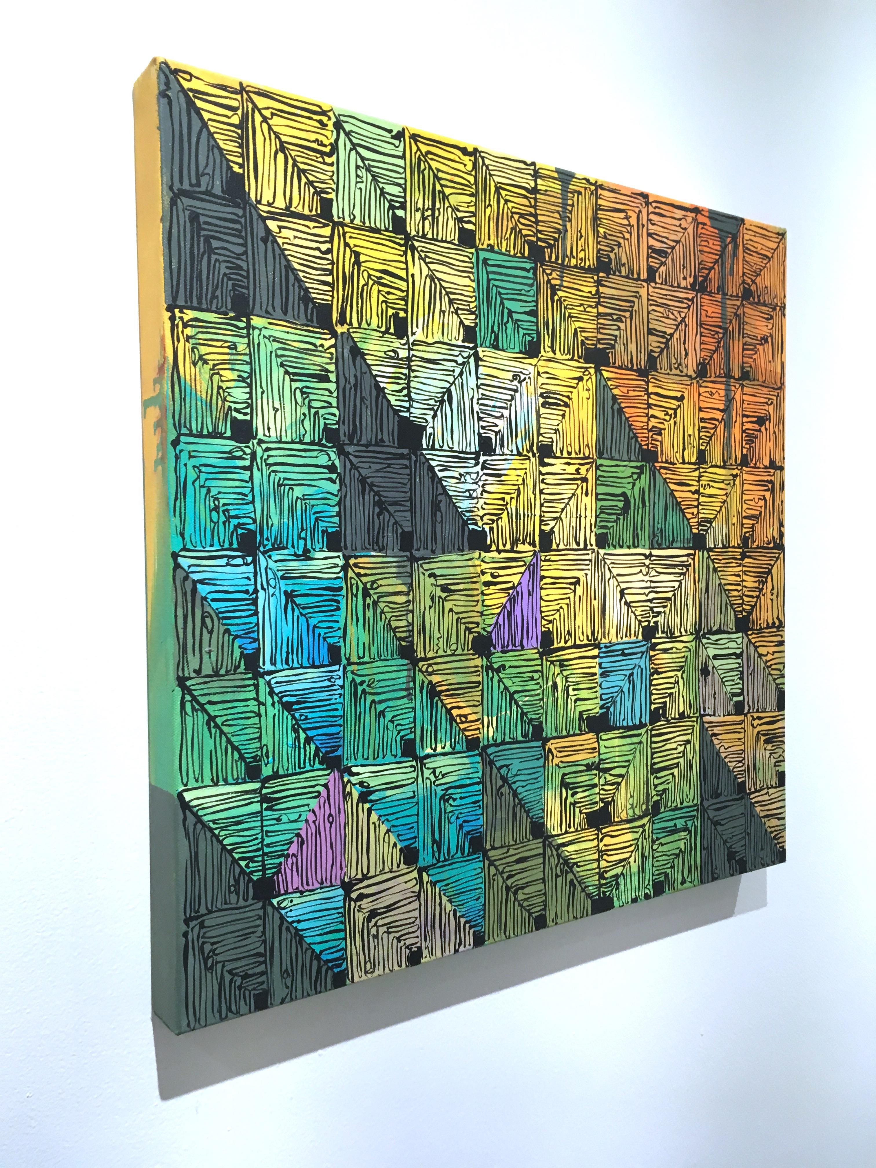 Maelstrom 8 - Painting Contemporaneo di Clarence Rich