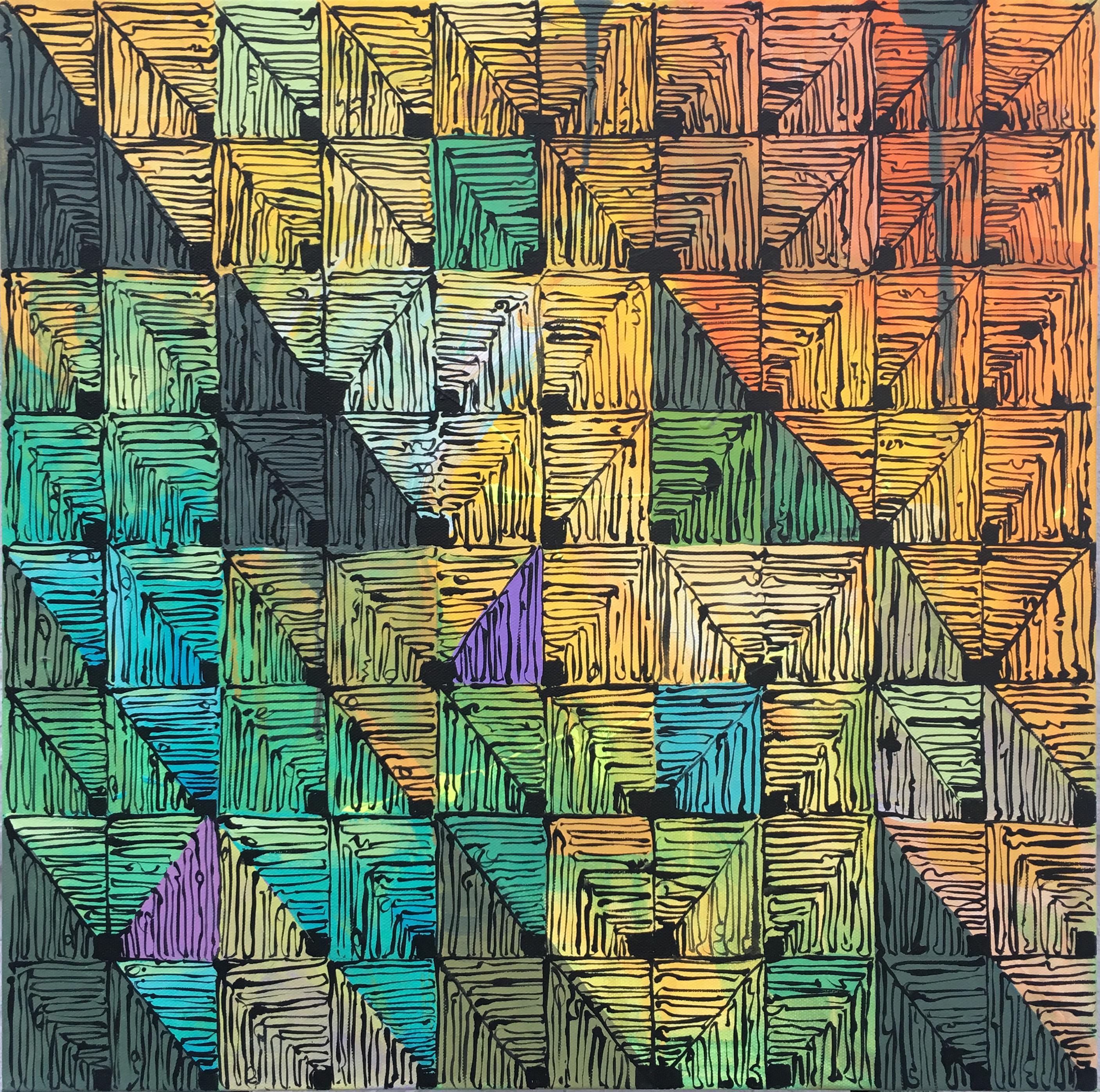 Abstract Painting di Clarence Rich - Maelstrom 8