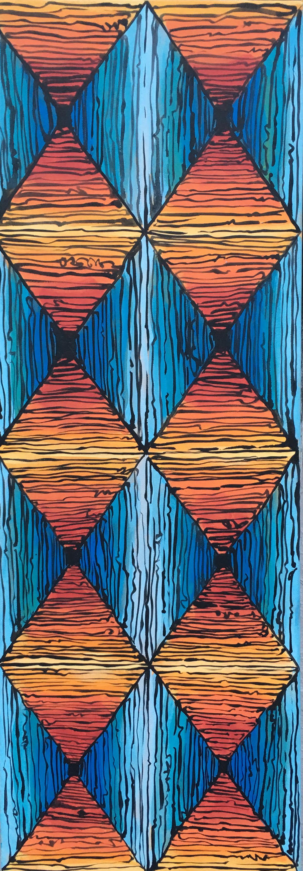 Abstract Painting di Clarence Rich - Maelstrom 22