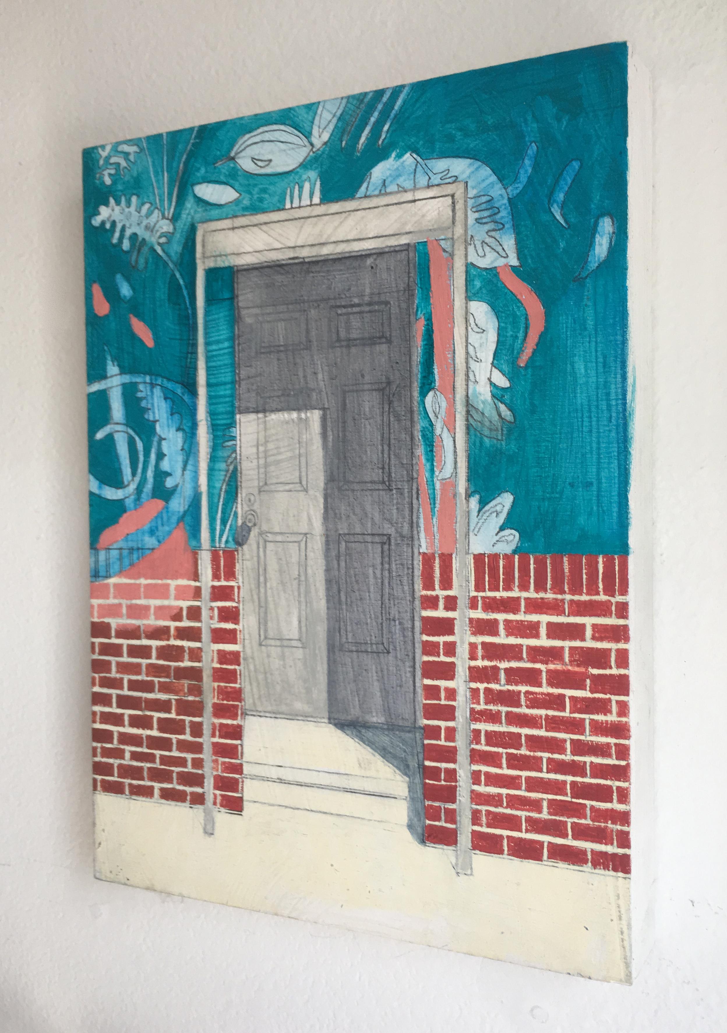 Door #14 - Contemporary Painting by Francesca Reyes