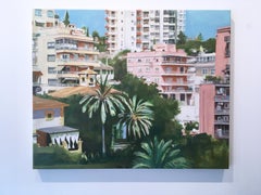 „Mallorca“, Landschafts-Ölgemälde auf Leinwand, 2019