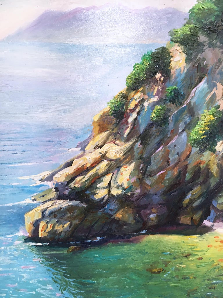 Cornelia, plein air figurative, landscape, seascape, oil on panel, 2016 For Sale 1