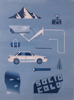 Vermont Part 2, 2018, BMW, crowbar, cameras, ski mask, atm, blue, mountain, bag