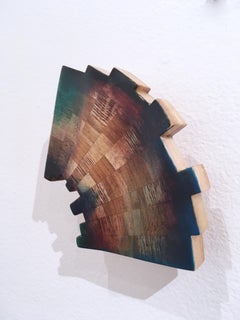 Untitled "Fragment 2" 2019, oil, varnish, wood, wall sculpture