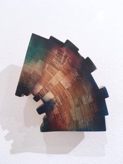 Untitled "Fragment 2" 2019, oil, varnish, wood, wall sculpture