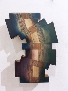 Untitled "Fragment 3" 2019, oil, varnish, wood, wall sculpture