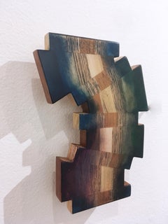 Untitled "Fragment 3" 2019, oil, varnish, wood, wall sculpture