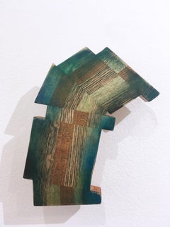 Untitled "Fragment 4" 2019, oil, varnish, wood, wall sculpture