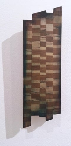 Untitled "Fragment 5" 2019, oil, varnish, wood, wall sculpture